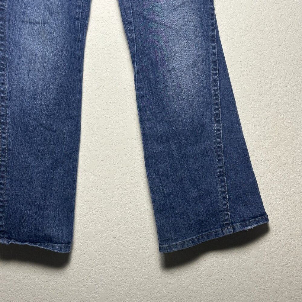 Y2K Southpole Flared Womens 13 Jeans Denim Bootcut Fit Light Blue Wash Western - Picture 11 of 16